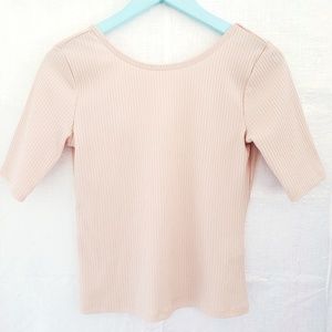 H&M Low Back Ribbed Top
